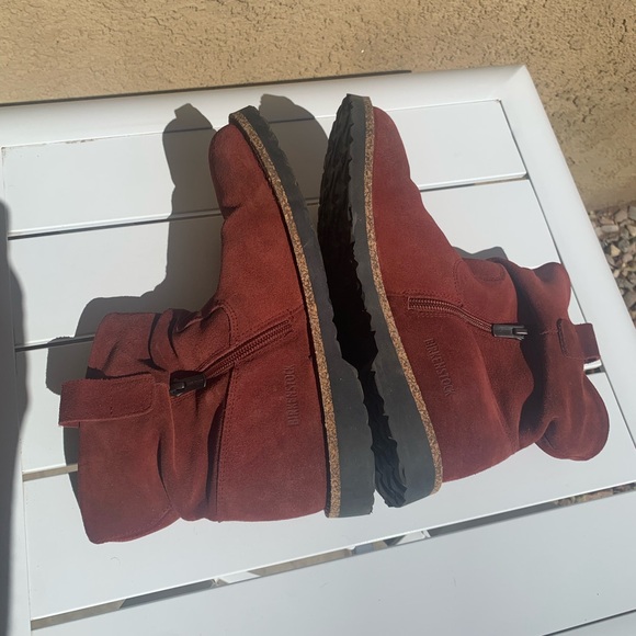 Birkenstock Luton port wine suede boots size 37 L - Picture 11 of 16